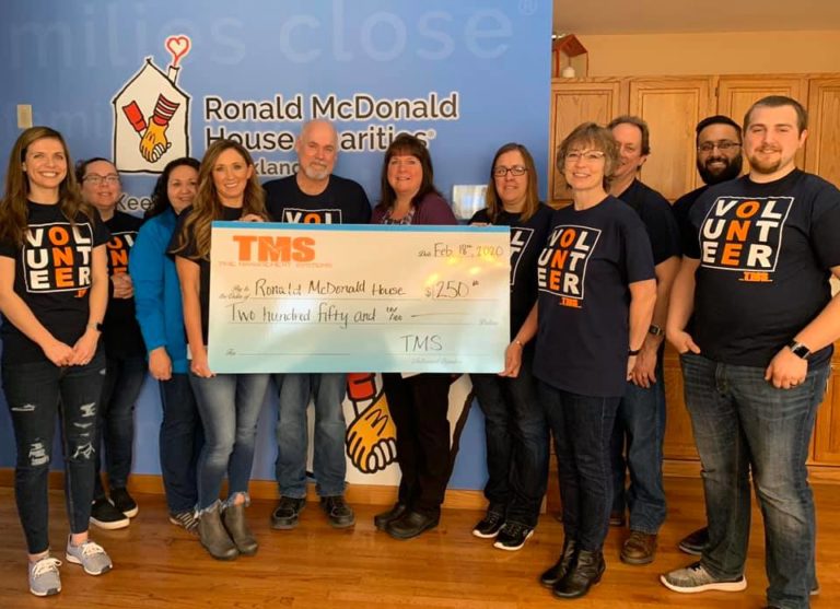 TMS’ Sioux City Staff volunteering at the Ronald McDonald House by preparing and packing lunches for the families staying at the house.